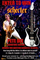 Enter to win Pete Dee's Schecter